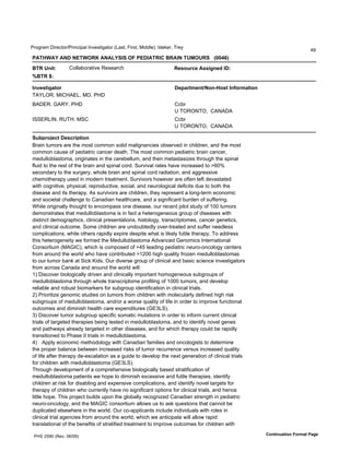 !"#$"%&'()"*+,#"-!").+)/%0'1.2*3,)$%,#"'45%3,6'7)"3,6'8)990*:;'19*<*"6'="*>
                                                                                                                            ?@
!"#$%"&'"()'(*#%+,-'"(".&/0/'+1'!*)0"#,02'3,"0('#45+4,/'''67789:

3#,'4>?@=         A#00%B#"%,)2*'C*3*%"+D                              ,BCFMGNB'"CC?D>BO'0)=
;3#,'<=

0>ABC@?DE@FG                                                          )BHEG@IB>@J(F>K$FC@'0>LFGIE@?F>
=EF5GC6'81AHEI56'8(6'!H(
LE(IC6'MECF6'!H(                                                      A+B"
                                                                      J'=GCGK=G6''AEKE(E
1NNIC51K6'CJ=H6'8NA                                                   A+B"
                                                                      J'=GCGK=G6''AEKE(E

/MPHGFQBN@')BCNG?H@?F>
L"%).',O&#"3'%"*',D*','+#&&#.'3#0)9'&%0)$.%.+)*3'#B3*"2*9').'+D)09"*.6'%.9',D*','
+#&&#.'+%O3*'#P'/*9)%,")+'+%.+*"'9*%,DQ'=D*','+#&&#.'/*9)%,")+'B"%).'+%.+*"6'
&*9O00#B0%3,#&%6'#")$).%,*3').',D*'+*"*B*00O&6'%.9',D*.'&*,%3,%3)R*3',D"#O$D',D*'3/).%0'
P0O)9',#',D*'"*3,'#P',D*'B"%).'%.9'3/).%0'+#"9Q'NO"2)2%0'"%,*3'D%2*').+"*%3*9',#'STUV'
3*+#.9%">',#',D*'3O"$*">6'WD#0*'B"%).'%.9'3/).%0'+#"9'"%9)%,)#.6'%.9'%$$"*33)2*'
+D*&#,D*"%/>'O3*9').'	*".',"*%,&*.,Q'NO"2)2#"3'D#W*2*"'%"*'#P,*.'0*P,'9*2%3,%,*9'
W),D'+#$.),)2*6'/D>3)+%06'"*/"#9O+,)2*6'3#+)%06'%.9'.*O"#0#$)+%0'9*P)+),3'9O*',#'B#,D',D*'
9)3*%3*'%.9'),3',D*"%/>Q'E3'3O"2)2#"3'%"*'+D)09"*.6',D*>'"*/"*3*.,'%'0#.$X,*"&'*+#.#&)+'
%.9'3#+)*,%0'+D%00*.$*',#'A%.%9)%.'D*%0,D+%"*6'%.9'%'3)$.)P)+%.,'BO"9*.'#P'3OPP*").$Q
YD)0*'#")$).%00>',D#O$D,',#'*.+#&/%33'#.*'9)3*%3*6'#O"'"*+*.,'/)0#,'3,O9>'#P'ZUU',O&#"3'
9*&#.3,"%,*3',D%,'&*9O00#B0%3,#&%')3').'P%+,'%'D*,*"#$*.*#O3'$"#O/'#P'9)3*%3*3'W),D'
9)3,).+,'9*&#$"%/D)+36'+0).)+%0'/"*3*.,%,)#.36'D)3,#0#$>6',"%.3+")/,#&*36'+%.+*"'$*.*,)+36'
%.9'+0).)+%0'#O,+#&*Q'N#&*'+D)09"*.'%"*'O.9#OB,*90>'#2*"X,"*%,*9'%.9'3OPP*"'.**90*33'
+#&/0)+%,)#.36'WD)0*'#,D*"3'"%/)90>'*[/)"*'9*3/),*'WD%,')3'0)<*0>'PO,)0*',D*"%/>Q'=#'%99"*33'
,D)3'D*,*"#$*.*),>'W*'P#"&*9',D*'8*9O00#B0%3,#&%'E92%.+*9'M*.#&)+3'1.,*".%,)#.%0'
A#.3#",)O&'48EM1A:6'WD)+D')3'+#&/#3*9'#P'S?'0*%9).$'/*9)%,")+'.*O"#X#.+#0#$>'+*.,*"3'
P"#&'%"#O.9',D*'W#"09'WD#'D%2*'+#.,")BO,*9'SZ]UU'D)$D'^O%0),>'P"#R*.'&*9O00#B0%3,#&%3'
,#'#O"',O&#"'B%.<'%,'N)+<'_)93Q'GO"'9)2*"3*'$"#O/'#P'+0).)+%0'%.9'B%3)+'3+)*.+*').2*3,)$%,#"3'
P"#&'%+"#33'A%.%9%'%.9'%"#O.9',D*'W#"09'W)00;
Z:'()3+#2*"'B)#0#$)+%00>'9")2*.'%.9'+0).)+%00>')&/#",%.,'D#&#$*.*#O3'3OB$"#O/3'#P'
&*9O00#B0%3,#&%',D"#O$D'WD#0*',"%.3+")/,#&*'/"#P)0).$'#P'ZUUU',O&#"36'%.9'9*2*0#/'
"*0)%B0*'%.9'"#BO3,'B)#&%"<*"3'P#"'3OB$"#O/')9*.,)P)+%,)#.').'+0).)+%0',")%03Q
]:'!")#"),)R*'$*.#&)+'3,O9)*3'#.',O&#"3'P"#&'+D)09"*.'W),D' *+O0%"0>'9*P).*9'D)$D'")3<'
3OB$"#O/3'#P'&*9O00#B0%3,#&%6'%.9-#"'%'W#"3*'^O%0),>'#P'0)P*').'#"9*"',#')&/"#2*'PO.+,)#.%0'
#O,+#&*3'%.9'9)&).)3D'D*%0,D'+%"*'*[/*.9),O"*3'4MI`5N:Q
`:'()3+#2*"',O&#"'3OB$"#O/'3/*+)P)+'3#&%,)+'&O,%,)#.3').'#"9*"',#').P#"&'+O""*.,'+0).)+%0'
,")%03'#P',%"$*,*9',D*"%/)*3'B*).$',*3,*9').'&*9O00#B0%3,#&%6'%.9',#')9*.,)P>'.#2*0'$*.*3'
%.9'/%,DW%>3'%0"*%9>',%"$*,*9').'#,D*"'9)3*%3*36'%.9'P#"'WD)+D',D*"%/>'+#O09'B*'"%/)90>'
,"%.3),)#.*9',#'!D%3*'11',")%03').'&*9O00#B0%3,#&%Q
?: E//0>'*+#.#&)+'&*,D#9#0#$>'W),D'A%.%9)%.'P%&)0)*3'%.9'#.+#0#$)3,3',#'9*,*"&).*'
,D*'/"#/*"'B%0%.+*'B*,W**.').+"*%3*9'")3<3'#P',O&#"'"*+O""*.+*'2*"3O3').+"*%3*9'^O%0),>'
#P'0)P*'%P,*"',D*"%/>'9*X*3+%0%,)#.'%3'%'$O)9*',#'9*2*0#/',D*'.*[,'$*.*"%,)#.'#P'+0).)+%0',")%03'
P#"'+D)09"*.'W),D'&*9O00#B0%3,#&%'4MI`5N:Q
=D"#O$D'9*2*0#/&*.,'#P'%'+#&/"*D*.3)2*'B)#0#$)+%00>'B%3*9'3,"%,)P)+%,)#.'#P'
&*9O00#B0%3,#&%'/%,)*.,3'W*'D#/*',#'9)&).)3D'*[+*33)2*'%.9'PO,)0*',D*"%/)*36')9*.,)P>'
+D)09"*.'%,'")3<'P#"'9)3%B0).$'%.9'*[/*.3)2*'+#&/0)+%,)#.36'%.9')9*.,)P>'.#2*0',%"$*,3'P#"'
,D*"%/>'#P'+D)09"*.'WD#'+O""*.,0>'D%2*'.#'3)$.)P)+%.,'#/,)#.3'P#"'+0).)+%0',")%036'%.9'D*.+*'
0),,0*'D#/*Q'=D)3'/"#a*+,'BO)093'O/#.',D*'$0#B%00>'"*+#$.)R*9'A%.%9)%.'3,"*.$,D').'/*9)%,")+'
.*O"#X#.+#0#$>6'%.9',D*'8EM1A'+#.3#",)O&'%00#W3'O3',#'%3<'^O*3,)#.3',D%,'+%..#,'B*'
9O/0)+%,*9'*03*WD*"*').',D*'W#"09Q'GO"'+#X%//0)+%.,3').+0O9*').9)2)9O%03'W),D'"#0*3').'
+0).)+%0',")%0'%$*.+)*3'P"#&'%"#O.9',D*'W#"096'WD)+D'W*'%.,)+)/%,*'W)00'%00#W'"%/)9'
,"%.30%,)#.%0'#P',D*'B*.*P),3'#P'3,"%,)P)*9',"*%,&*.,',#')&/"#2*'#O,+#&*3'P#"'+D)09"*.'W),D'

 !HN']@U'4C*2Q'UT-U@:                                                                                  2F>@?>ME@?F>'1FGIE@'!EDB
 