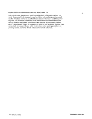 !"#$"%&'()"*+,#"-!").+)/%0'1.2*3,)$%,#"'45%3,6'7)"3,6'8)990*:;'19*<*"6'="*>
                                                                                                                      ?@
A"%).'+%.+*"'%.9',#'"*%0)B*'"*9C+*'D*%0,D'+%"*'*E/*.9),C"*').'F%.%9%'%.9'%"#C.9',D*'
G#"09H'IC"'%//"#%+D',#'9*J*3+%0%,*',D*"%/>'K#"'+D)09"*.'G),D'$##9'/"#$.#3)3',C&#"3'G)00'
"*3C0,').')&&*9)%,*'9)&).)3D*9'%+C,*'D*%0,D'+%"*'+#3,3'%.9'9*+"*%3*9'.**9'K#"'*E/*.3)2*'
0#.$J,*"&'+%"*'#K'9)3%A0*9'+D)09"*.'%.9'%9C0,3H'19*.,)K)+%,)#.'#K'A)#&%"<*"3'K#"'+D)09"*.'
GD#'%"*'+C""*.,0>'#2*"J,"*%,*96').'+#&A).%,)#.'G),D'9%,%',D%,'G)00'LC%.,)K>'%.9'2%0)9%,*'
/%"*.,M3'%++*/,%.+*'#K',D*"%/>'9*J*3+%0%,)#.'G)00'$C)9*',D*'.*E,'$*.*"%,)#.'#K'+0).)+%0',")%03'
%+"#33'N#",D'O&*")+%'%.9'PC"#/*'G),D).',D*',)&*'K"%&*'#K',D*'$"%.,).$'/*")#9',D*"*JA>'
/"#2)9).$'3#+)*,%06'*+#.#&)+6'+0).)+%06'%.9'%+%9*&)+'A*.*K),3',#'F%.%9%H




 !QR'S?T@'4U*2H'@V-@T:                                                                            !"#$%#&'$%"#()"*+'$(,'-.
 