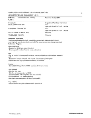 !"#$"%&'()"*+,#"-!").+)/%0'1.2*3,)$%,#"'45%3,6'7)"3,6'8)990*:;'19*<*"6'="*>
                                                                                                                            ?@
!"#$%$&'(!'$)%*!%"*#!%!+,#,%'***-../01

3'(*67895         ()33*&).%,)#.'%.9'="%).).$                          (;<?G@H;*!<<8=7;I*$"5
23'(*45

$7:;<98=>9?@                                                          ";A>@9B;79C%?7DE?<9*$7F?@B>98?7
!1HD6'B5FIBE(FJ6'!K(                                                  A)+9
                                                                      A5B(C=DEF'1EC=1=G=FC6'HB'GCB
KBEC!FJC6'LJ1C=1EB6'8F                                                A)+9
                                                                      A5B(C=DEF'1EC=1=G=FC6'HB'GCB
1(FLFJ6'=JFM6'NC6'8D=K6'!K(                                           8*9)+).*
=JGFN5DD(6'7F51H1=B                                                   8*9)+).*

&GJA@?K;H9*";<H@8A98?7
=O)3'3PQ/"#R*+,',"%+<3'#P"'*SS#",3',#T%"9'B9&).)3,"%,)#.'%.9'8%.%$*&*.,'4,"%+<).$6'
"*/#",).$6'FBH'%$*.9%6'+##"9).%,).$'#,O*"'(U=36'"*3#P"+*'"#%9&%/6'3,"%,*$)+'/0%..).$:
&GJA@?K;H9*L@?=@;<<
B0*V'%.9'L")3,).%;
W'F3,%Q0)3O*9'EJEN'T*Q'3),*'%.9'+#.,*.,
W'F.,*"*9'/%3,'?'&#.,O3'#S'*2*.,36'.*T36'/PQ0)+%,)#.3

B0*V;
W'C*,'P/',"%+<).$').S"%3,"P+,P"*'S#"'/"#R*+,36'*2*.,36'/PQ0)+%,)#.36'+#00%Q#"%,)#.36'.*T3'%.9'
3,%SS
W'F3,%Q0)3O*9'+#.,%+,'T),O'*%+O'=J('/"#R*+,6'%.9'+"*%,*9'"*/#",',*&/0%,*
W'D"$%.)X*9'AC#H'#"$'%//0)+%,)#.'%.9'&*.,#"'+##"9).%,)#.

L")3,).%;
W'C,%",*9'H),*G5)<*'/"#S)0*'S#"'EJEN',#'+#00*+,'%00'"*0*2%.,'%",)+0*3

="*>'%.9'B0*V;
W'H0%")S)*9'3,%SS'"#0*3
W'H0%")S)*9'3*"2)+*3'/"#2)9*9'Q>'EJEN
W'H##"9).%,*9'S)"3,'B!J'+#&/0*,)#.'/0%.'%.9'*V*+P,*9
W'H##"9).%,*9'S)"3,'FBH'&**,).$'%$*.9%
W'19*.,)S)*9'.*T'+#00%Q#"%,)#.3'%,'C%$*'H#.$"*33'@YZZ

="*>'%.9'H),%;
W'D"$%.)X*9'%..P%0'H>,#3+%/*'J*,"*%,'%.9'C>&/#3)P&




 !KC'@[Y'4J*2]'Y?-Y:                                                                                  M?7987G>98?7*N?@B>9*L>=;
 