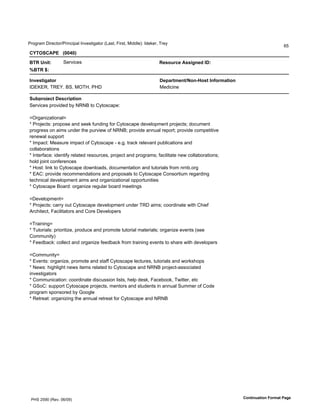 !"#$"%&'()"*+,#"-!").+)/%0'1.2*3,)$%,#"'45%3,6'7)"3,6'8)990*:;'19*<*"6'="*>
                                                                                                                            ?@
!"#$%!&'()))*++,+-

/#0)34562         A*"2)+*3                                            09:=G>H9)&::5;49I)7?2
./#0)12

7489:65;<6=>                                                          ?9@<>6A946BC=4DE=:6)74F=>A<65=4
1(BCBD6'=DBE6'FA6'8G=H6'!H(                                           8*9)+).*

%GJ@>=K9H6)?9:H>5@65=4
A*"2)+*3'/"#2)9*9'I>'JDJF',#'K>,#3+%/*;

LG"$%.)M%,)#.%0L
N'!"#O*+,3;'/"#/#3*'%.9'3**<'PQ.9).$'P#"'K>,#3+%/*'9*2*0#/&*.,'/"#O*+,3R'9#+Q&*.,'
/"#$"*33'#.'%)&3'Q.9*"',S*'/Q"2)*T'#P'JDJFR'/"#2)9*'%..Q%0'"*/#",R'/"#2)9*'+#&/*,),)2*'
"*.*T%0'3Q//#",
N'1&/%+,;'8*%3Q"*')&/%+,'#P'K>,#3+%/*'U'*V$V',"%+<'"*0*2%.,'/QI0)+%,)#.3'%.9'
+#00%I#"%,)#.3
N'1.,*"P%+*;')9*.,)P>'"*0%,*9'"*3#Q"+*36'/"#O*+,'%.9'/"#$"%&3R'P%+)0),%,*'.*T'+#00%I#"%,)#.3R'
S#09'O#).,'+#.P*"*.+*3
N'H#3,;'0).<',#'K>,#3+%/*'9#T.0#%936'9#+Q&*.,%,)#.'%.9',Q,#")%03'P"#&'.".IV#"$
N'BWK;'/"#2)9*'"*+#&&*.9%,)#.3'%.9'/"#/#3%03',#'K>,#3+%/*'K#.3#",)Q&'"*$%"9).$'
,*+S.)+%0'9*2*0#/&*.,'%)&3'%.9'#"$%.)M%,)#.%0'#//#",Q.),)*3
N'K>,#3+%/*'F#%"9;'#"$%.)M*'"*$Q0%"'I#%"9'&**,).$3

L(*2*0#/&*.,L
N'!"#O*+,3;'+%"">'#Q,'K>,#3+%/*'9*2*0#/&*.,'Q.9*"'=D('%)&3R'+##"9).%,*'T),S'KS)*P'
W"+S),*+,6'7%+)0),%,#"3'%.9'K#"*'(*2*0#/*"3

L="%).).$L
N'=Q,#")%03;'/")#"),)M*6'/"#9Q+*'%.9'/"#&#,*',Q,#")%0'&%,*")%03R'#"$%.)M*'*2*.,3'43**'
K#&&Q.),>:
N'7**9I%+<;'+#00*+,'%.9'#"$%.)M*'P**9I%+<'P"#&',"%).).$'*2*.,3',#'3S%"*'T),S'9*2*0#/*"3

LK#&&Q.),>L
N'B2*.,3;'#"$%.)M*6'/"#&#,*'%.9'3,%PP'K>,#3+%/*'0*+,Q"*36',Q,#")%03'%.9'T#"<3S#/3
N'J*T3;'S)$S0)$S,'.*T3'),*&3'"*0%,*9',#'K>,#3+%/*'%.9'JDJF'/"#O*+,U%33#+)%,*9'
).2*3,)$%,#"3
N'K#&&Q.)+%,)#.;'+##"9).%,*'9)3+Q33)#.'0)3,36'S*0/'9*3<6'7%+*I##<6'=T),,*"6'*,+
N'XA#K;'3Q//#",'K>,#3+%/*'/"#O*+,36'&*.,#"3'%.9'3,Q9*.,3').'%..Q%0'AQ&&*"'#P'K#9*'
/"#$"%&'3/#.3#"*9'I>'X##$0*
N'D*,"*%,;'#"$%.)M).$',S*'%..Q%0'"*,"*%,'P#"'K>,#3+%/*'%.9'JDJF




 !HA'Y@Z['4D*2V'[?-[Z:                                                                                  !=4654G<65=4)L=>A<6)'<;9
 