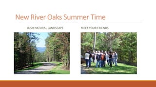 New River Oaks Summer Time
LUSH NATURAL LANDSCAPE MEET YOUR FRIENDS
 