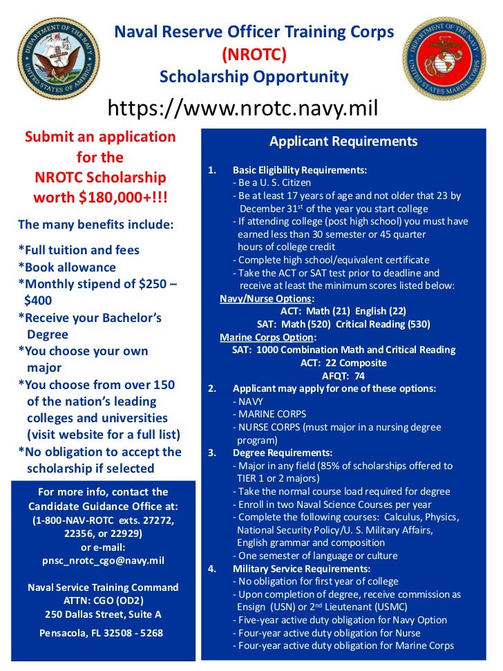 nrotc scholarship essay