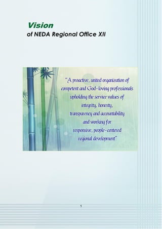 Vision
of NEDA Regional Office XII
1
 