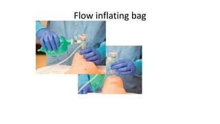 Flow inflating bag
 