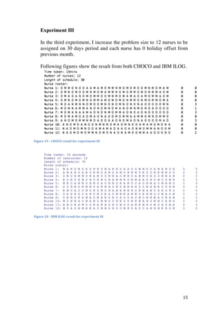 Nurse Rostering Problem - A comparison between Constraint Programming ...