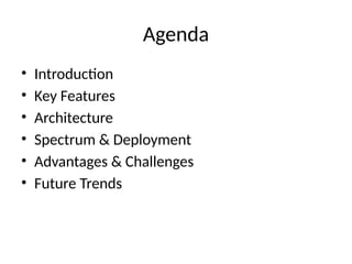 5G NR Overview: Key Features & Trends Document | PPTX