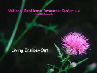 National Resilience Resource Center LLC
marsh008@umn.edu
Living Inside-Out
 