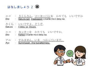 Nihongo Raku Raku Nihonog Raku - Raku Tema 3 mochimono.pptx