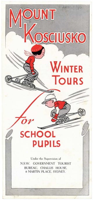 Mt Kosciusko winter tours for school pupils, c.1940s