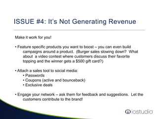  PR/Marketing/Advertising SupportA Note About Network Size…“Quit counting fans, followers and blog subscribers like bottle caps. Think, instead, about what you’re hoping to achieve with and through the community that actually cares about what you’re doing.” – Amber Naslund, Social Media Today