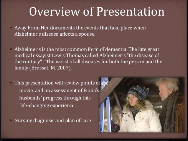 Movie character presentation power point presentation away from her picture