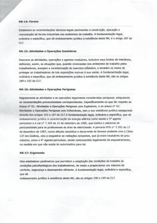 Nr segurança do trabalho