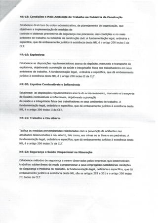 Nr segurança do trabalho