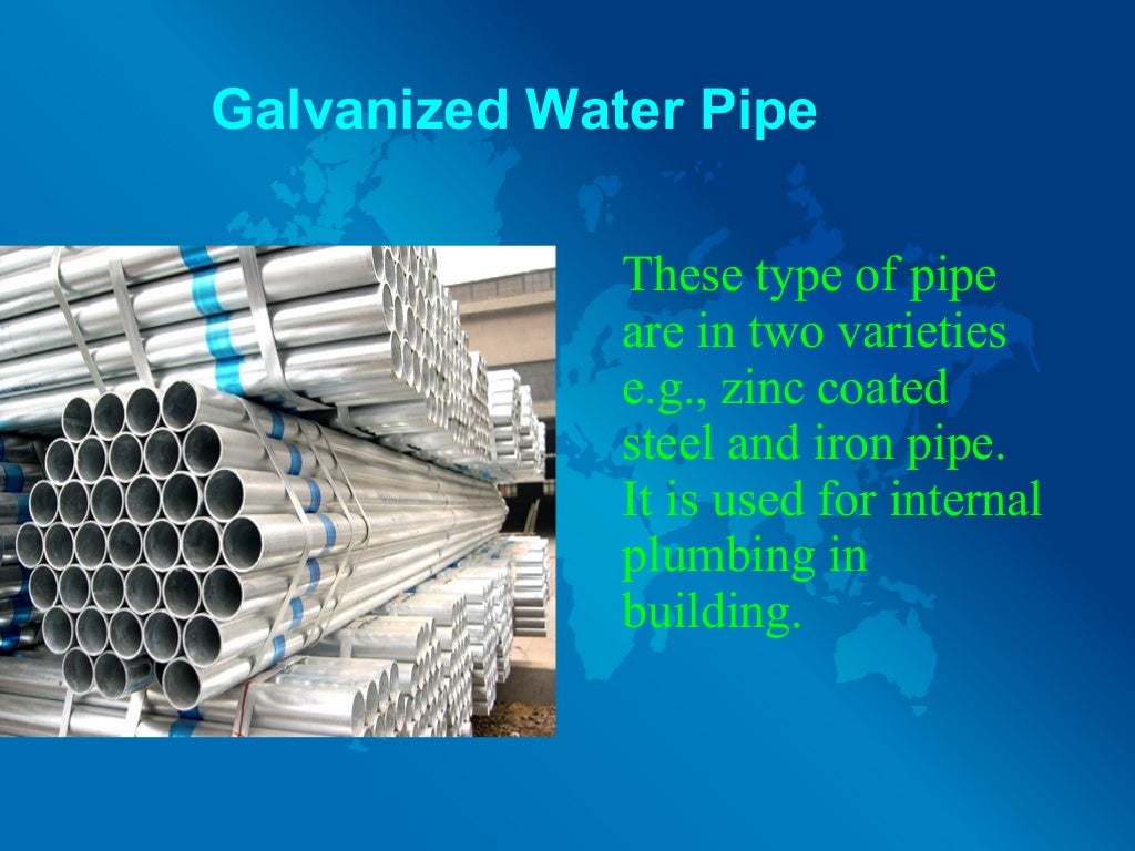 Different Types of Water Pipes And Their Uses