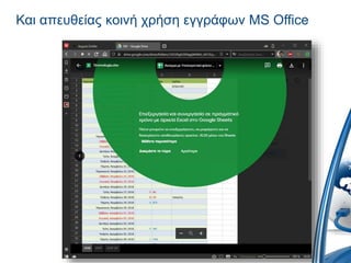 Και απευθείας κοινή χρήση εγγράφων MS Office
 