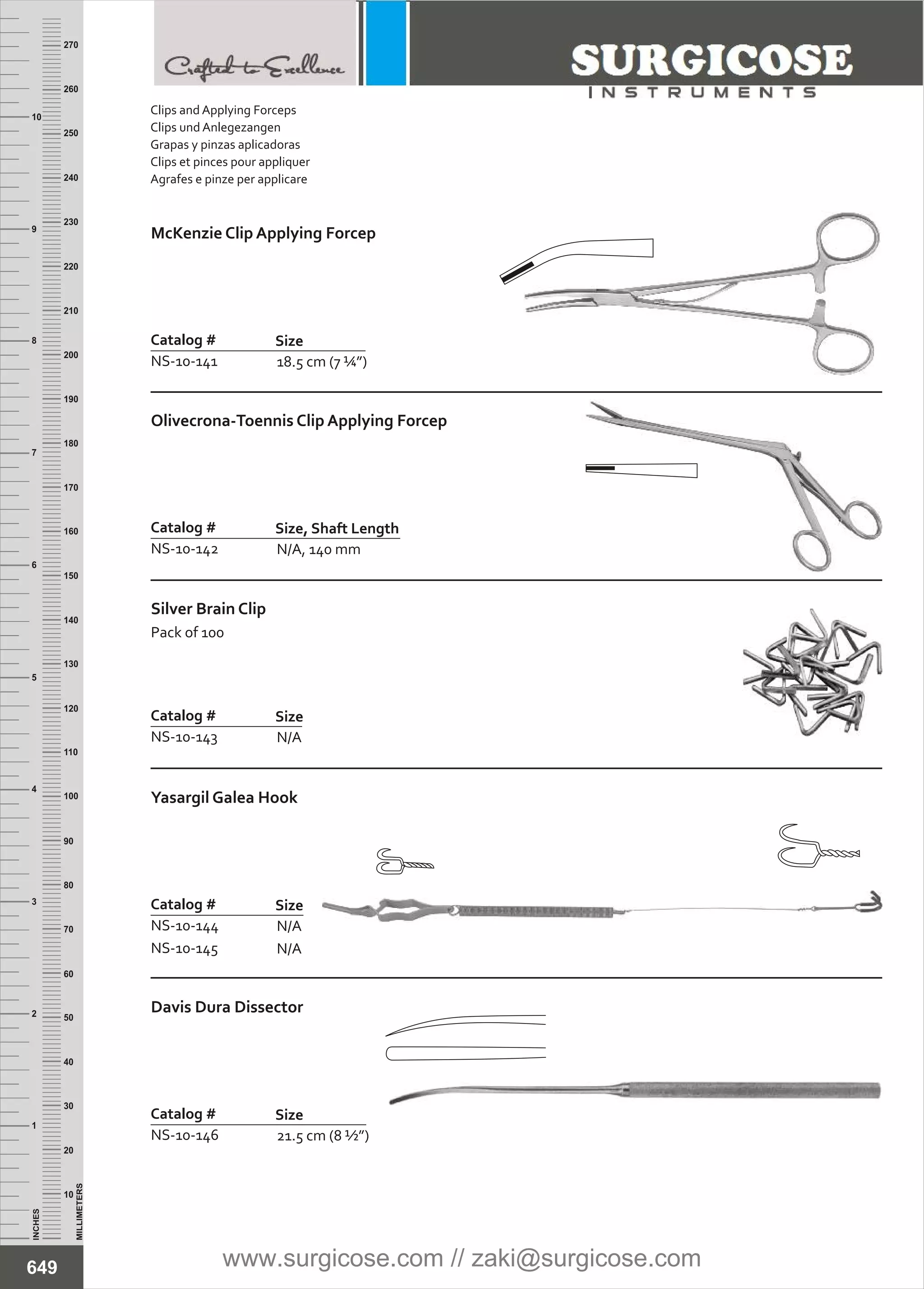 NEUROSURGERY INSTRUMENTS [SURGICOSE] | PDF