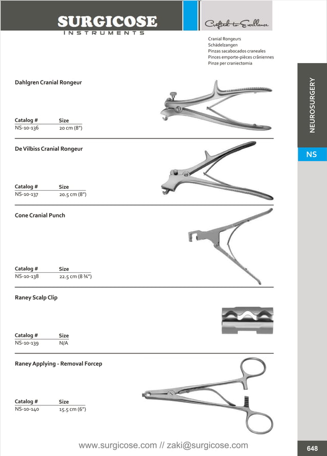 NEUROSURGERY INSTRUMENTS [SURGICOSE]