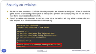 Network security on Cisco routers and switches | PDF