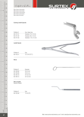 NEUROSURGERY INSTRUMENTS CATALOGUE | PDF