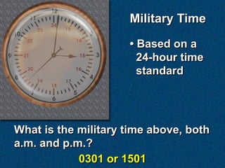 NS1 APP. A - 24 Hour Clock | PDF