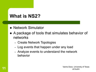 NS2 Overview - Network Simulator Tutorial | PPT