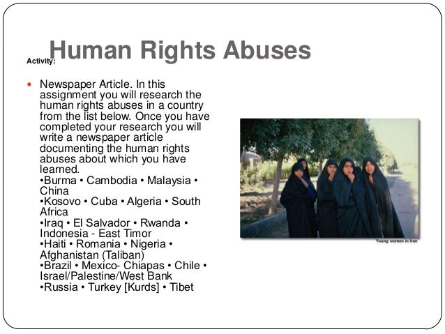 Human rights violations essay
