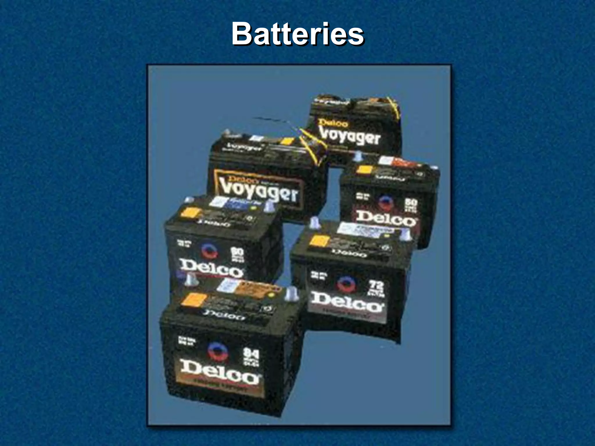 Batteries
 