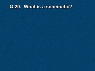 Q.20. What is a schematic?
 