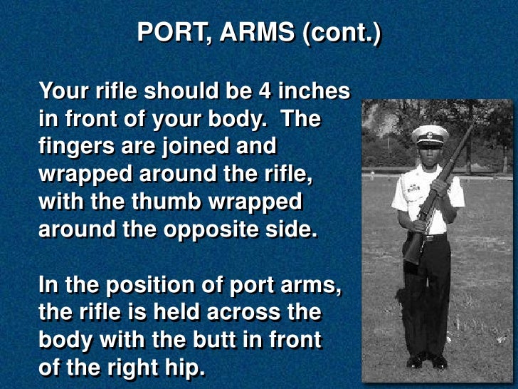 NS2 Manual of Arms with NJROTC Drill Rifle