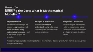 Mathematical Modeling: Bridging Theory and Real-World Applications | PPTX