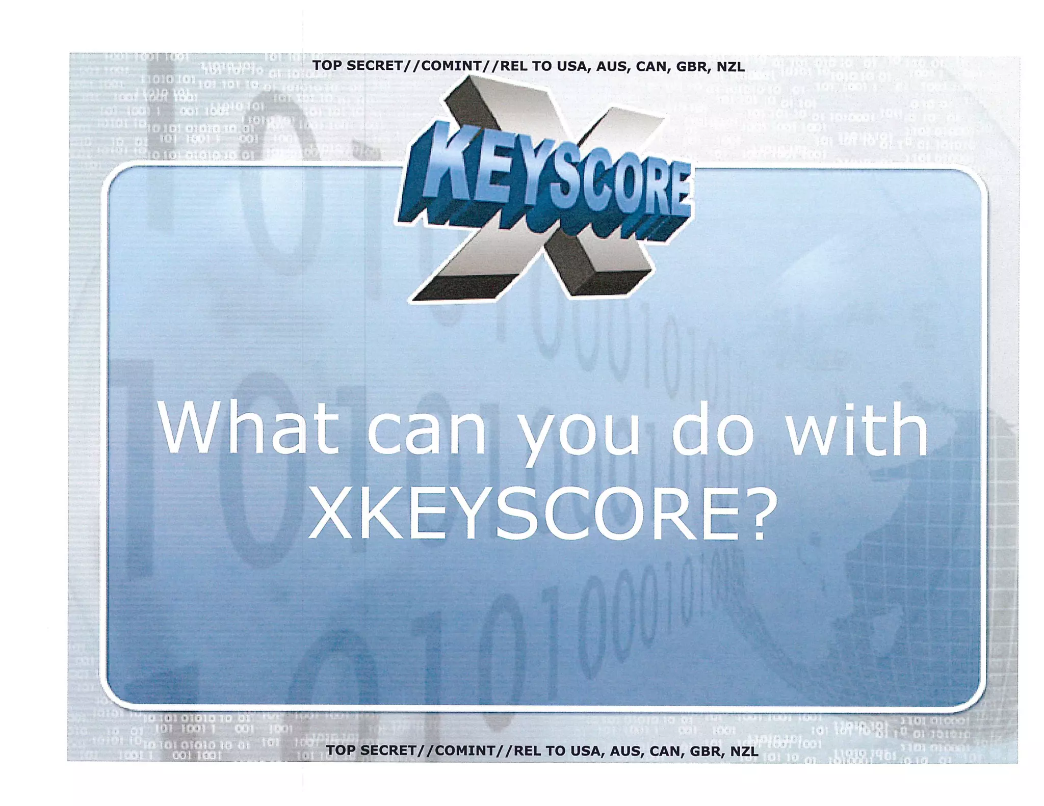 XKeyscore NSA Program Presentation