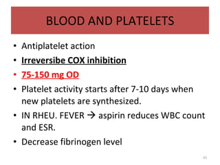 Nsaids Platelets NSAIDS. | PPT