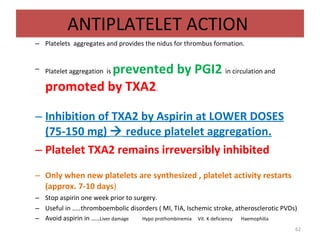 Nsaids Platelets NSAIDS | PPT