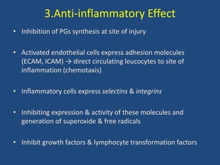 Non Steroidal Anti-inflammatory drugs | PPTX