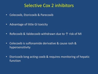 Non Steroidal Anti-inflammatory drugs | PPTX