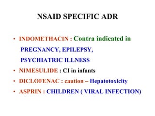 NSAID-LECTURE Non steroidal anti-inflammatory drugs | PDF
