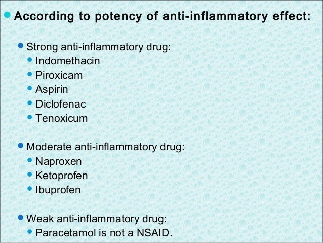 paracetamol nsaid NSAIDs