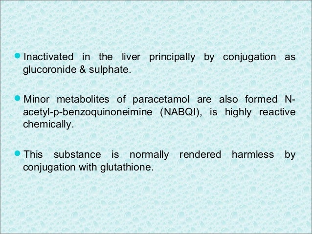 paracetamol n-acetyl-p-benzoquinoneimine NSAIDs