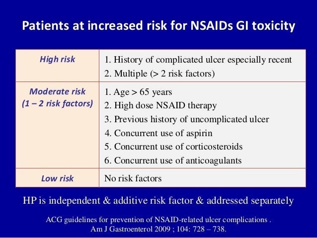 The organs damages as side effects of NSAIDs