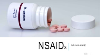 NSAIDS
Lakshmi Ananth
NSAIDS 1
 