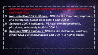 Difference Between Nsaids Non-steroidal anti-inflammatory drugs (NSAIDs) | PDF