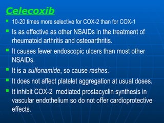 NSAIDs, anti inflammatory, pain killer etc | PPT