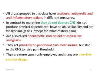 NSAIDS non steroidal anti inflammatory drugs | PPTX
