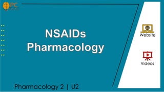 Pharmacology 2 | U2
. .
. .
. .
. .
. .
. .
. .
Website
Videos
 