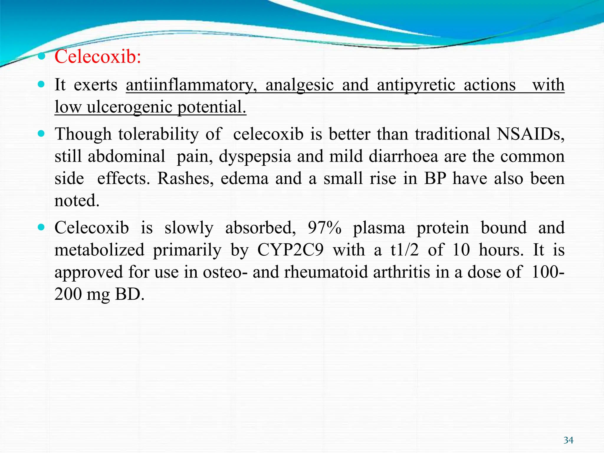 NSAIDS -Unit III CHEMISTRY ,COLOGY,NOTES | PPTX