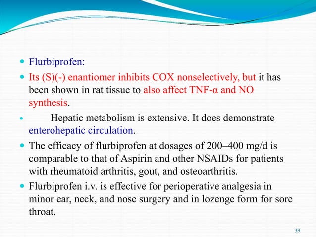 NSAIDS -Unit III CHEMISTRY ,COLOGY,NOTES | PPT