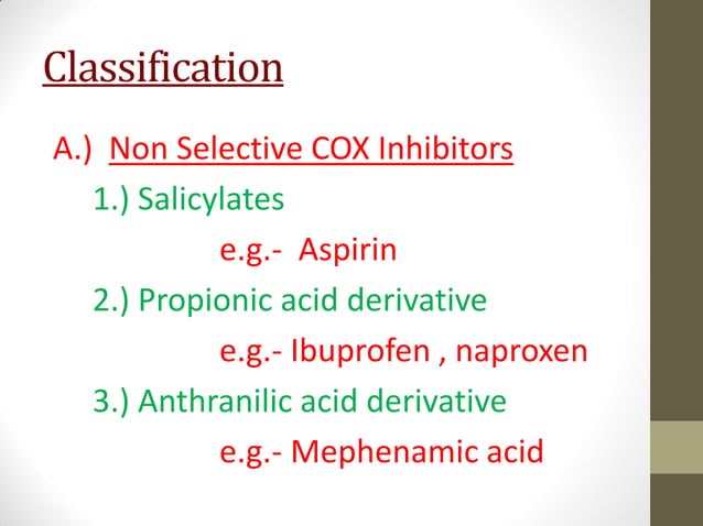 Non Nsaids NON STEROIDAL ANTI INFLAMMTORY DRUGS ( NSAID'S) | PDF