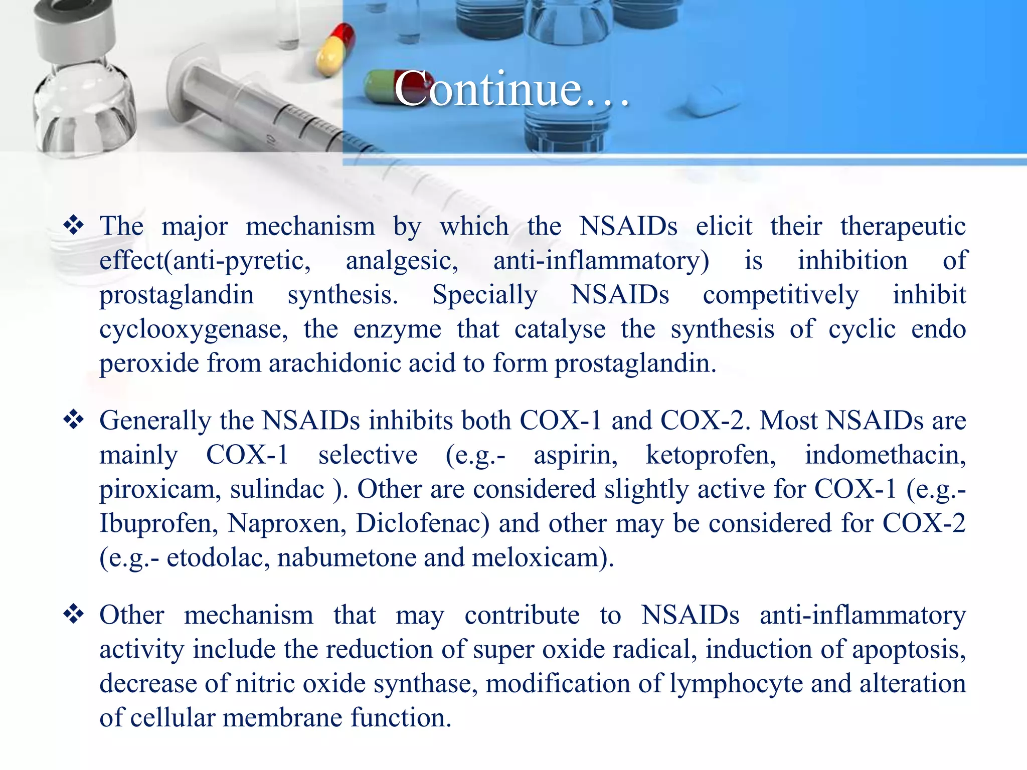 Nsaids Inhibit NSAIDs (Non Steroidal Anti inflammatory Drugs) | PPTX