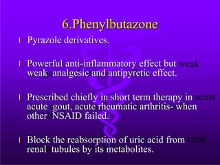 Weak Nsaids NSAIDs powerpoint Pharmacology presentation.pptx