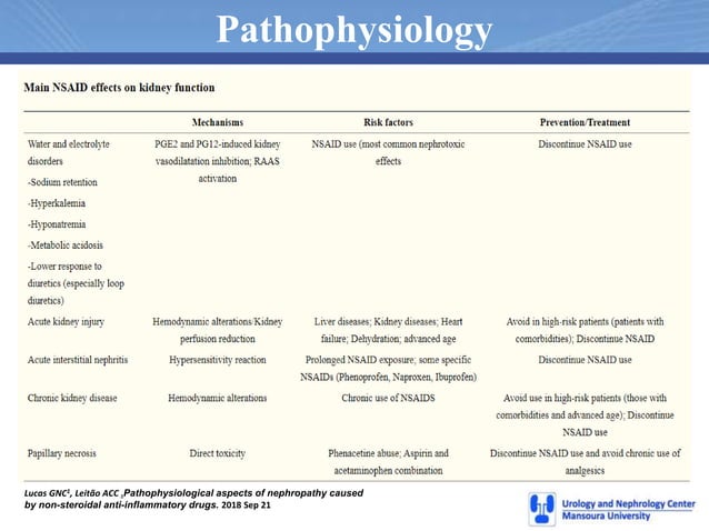 Non steroidal (NSAIDs) and the kidney ppt | PPTX